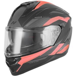 Integraal motorhelm NOX N304-S REVO mat zwart-rood
