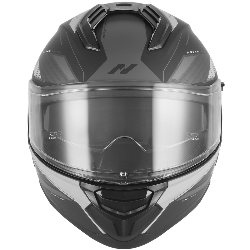 Integraal motorhelm NOX N304-S REVO mat zwart-zilver