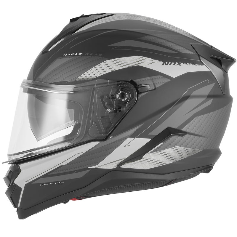 Integraal motorhelm NOX N304-S REVO mat zwart-zilver