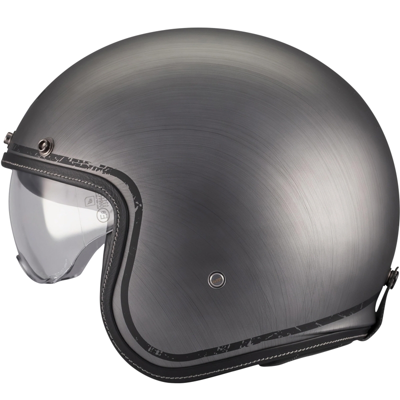 Open motorhelm MT Lemans 2 SV S Brushed A2 matgrijs