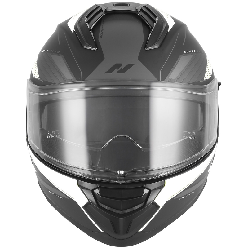 Integraal motorhelm NOX N304-S REVO mat zwart-wit