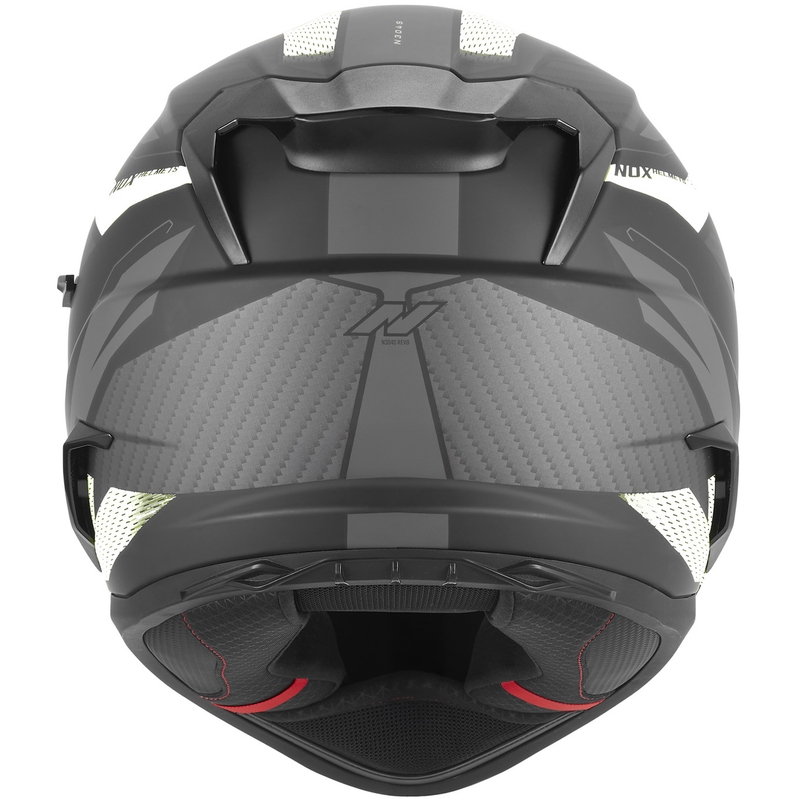 Integraal motorhelm NOX N304-S REVO mat zwart-wit