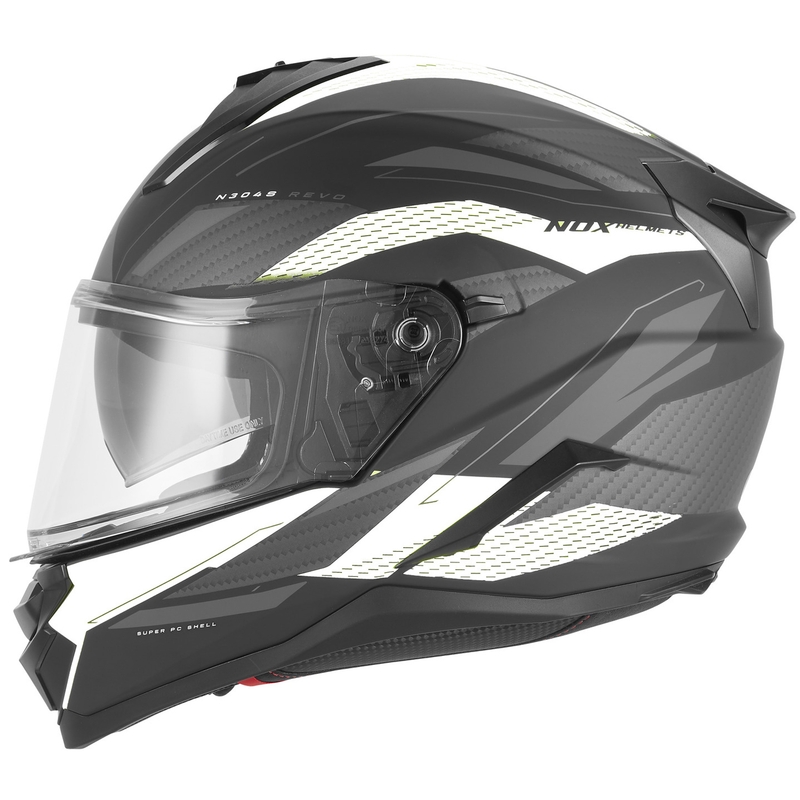 Integraal motorhelm NOX N304-S REVO mat zwart-wit