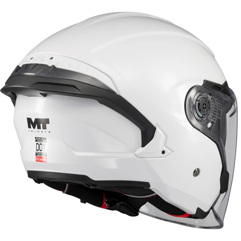 Open motorhelm MT Cosmo SV Pure A0 wit