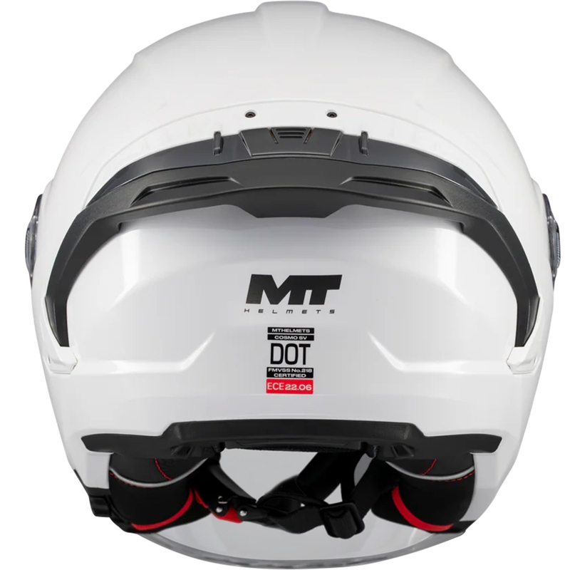 Open motorhelm MT Cosmo SV Pure A0 wit