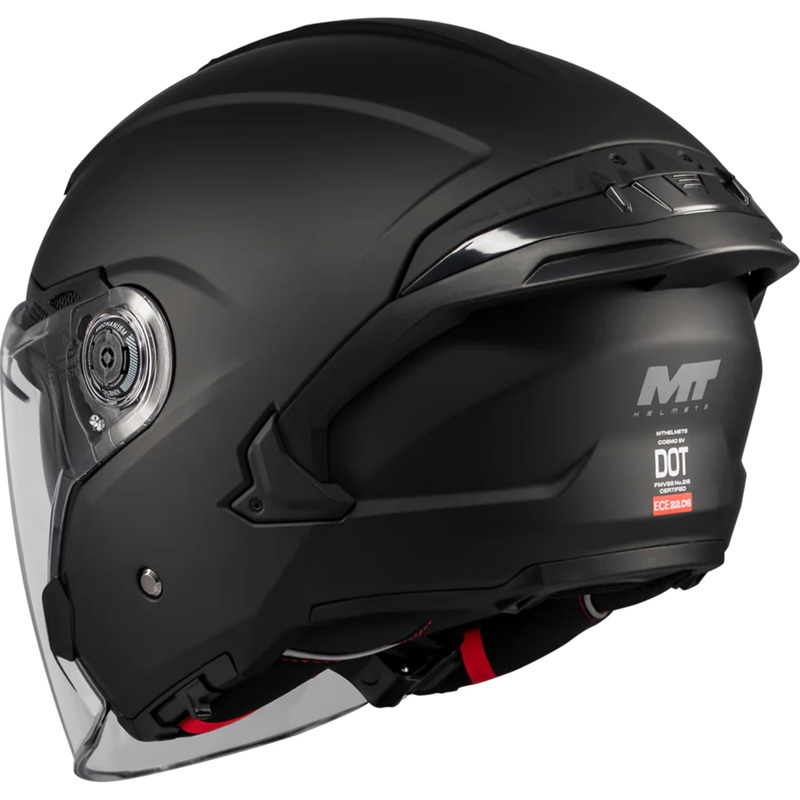 Open motorhelm MT Cosmo SV Pure A1 mat zwart