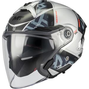 Open motorhelm MT Cosmo SV Arrow C2 grijs-zwart