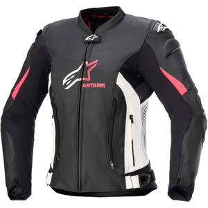 Alpinestars GP PLUS 4 dames motorjack zwart, wit en roze