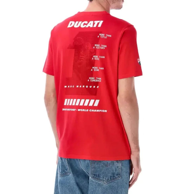 T-shirt Ducati Marc Marquez MM93 Wereldkampioen rood