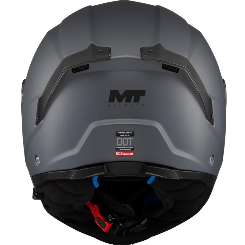 Opklapbare motorhelm MT Atom 2 SV Pure A2 matgrijs