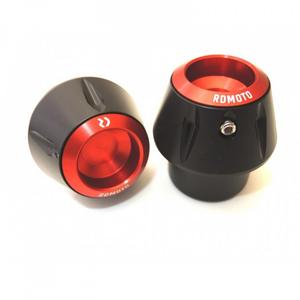 Chrániče proti pádu RDMOTO černý s červenými krytkami