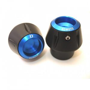 Chrániče proti pádu RDMOTO černý s modrýi krytkami