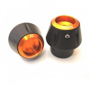 Chrániče proti pádu RDMOTO černý s oranžovými krytkami