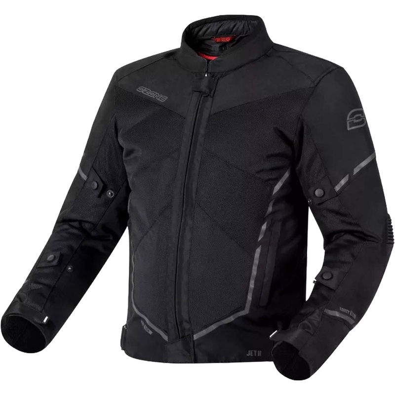 Motorjas Ozone Jet II zwart uitverkoop