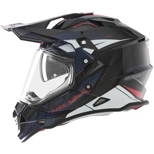 Enduro motorhelm NOX N312 Track blauw-rood