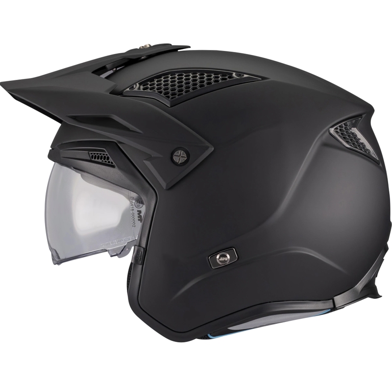 Open trial motorhelm MT District SV S Pure A1 matzwart