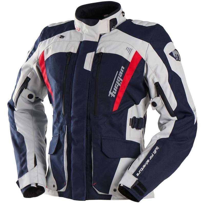 Dames Furygan Apalaches Rood, Wit en Blauw Motorjack
