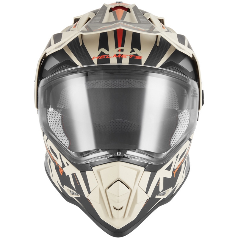 Enduro motorhelm NOX N312 Track mat zandoranje