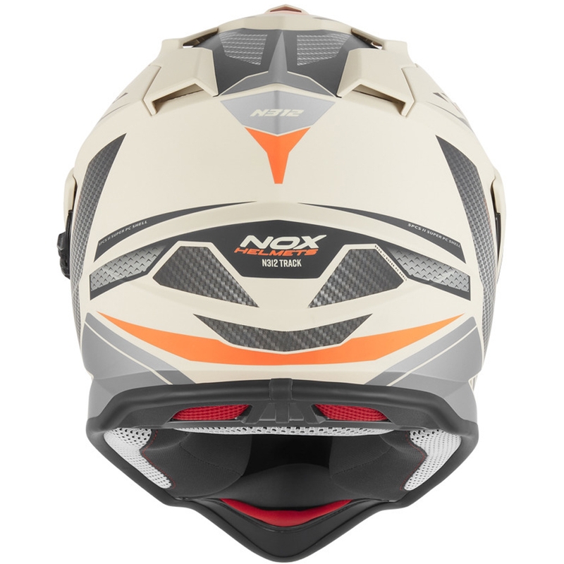 Enduro motorhelm NOX N312 Track mat zandoranje