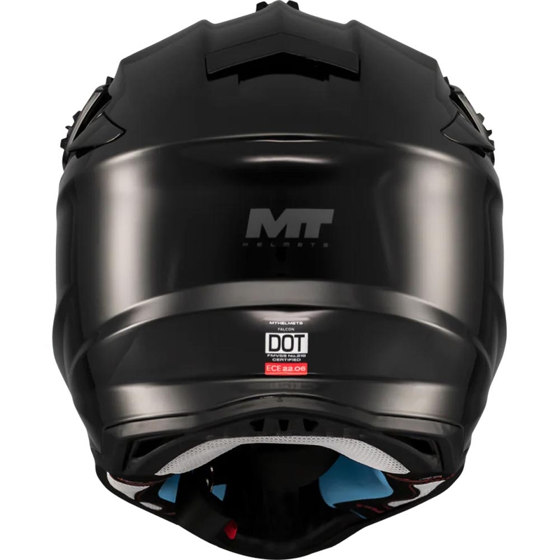 Motocrosshelm MT Falcon S Pure A1 matzwart