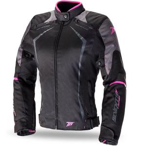 Dames motorjas SEVENTY DEGREES SD-JR49 zwart en roze