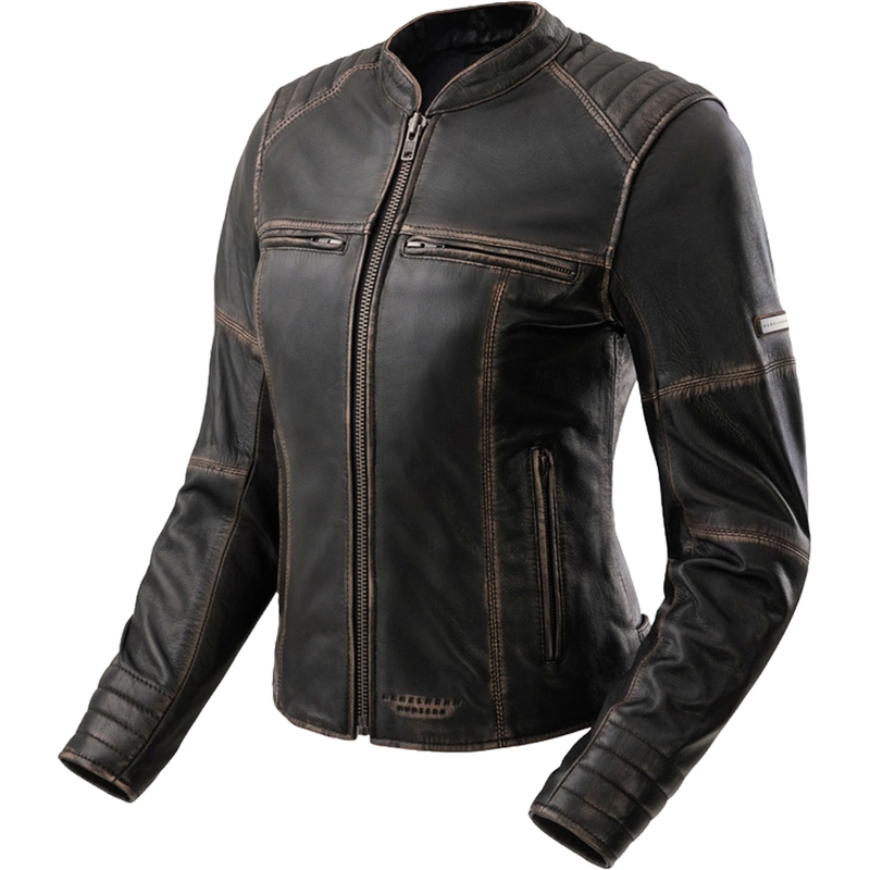 Leren dames motorjas Rebelhorn Hunter II bruin
