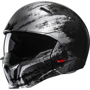 Open helm met masker HJC i20 Furia MC5 zwart-grijs - II. kwaliteit