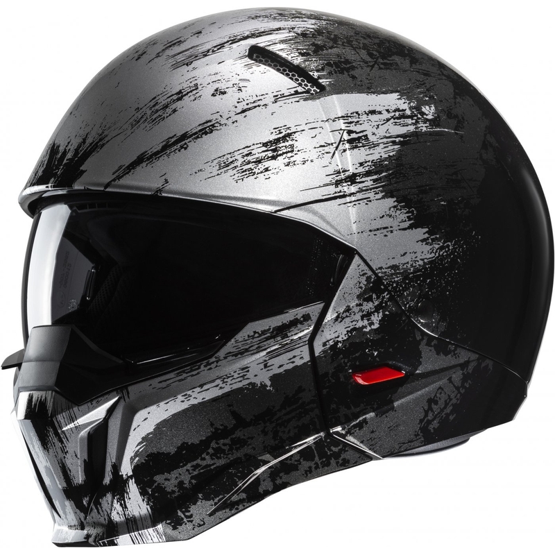 Open helm met masker HJC i20 Furia MC5 zwart-grijs - II. kwaliteit