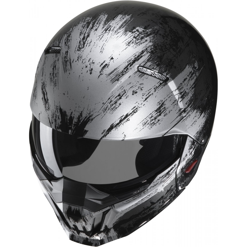 Open helm met masker HJC i20 Furia MC5 zwart-grijs - II. kwaliteit
