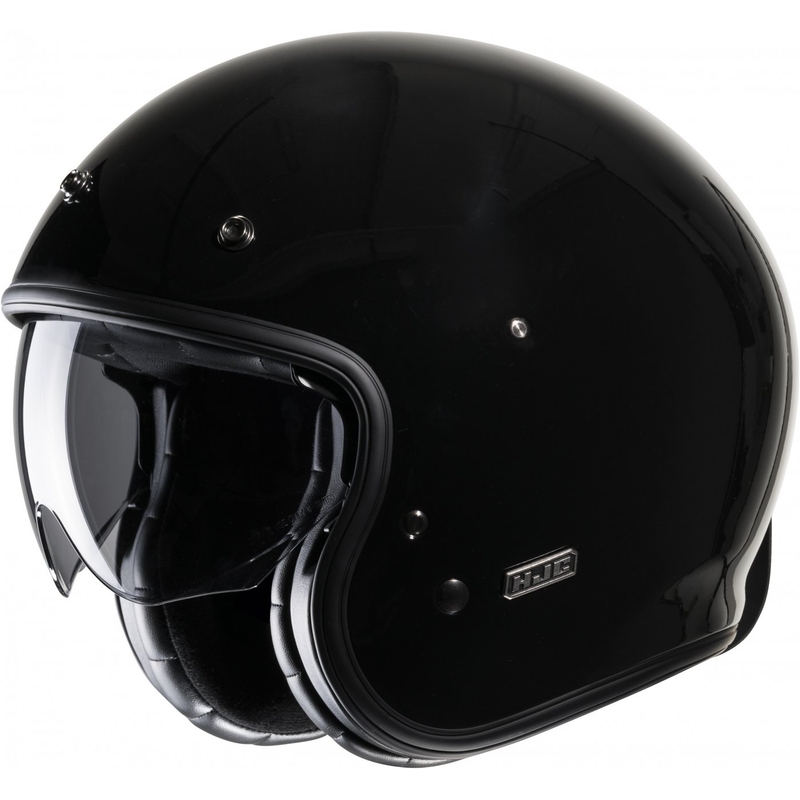 Open motorhelm HJC V31 Solid zwart - II. kwaliteit
