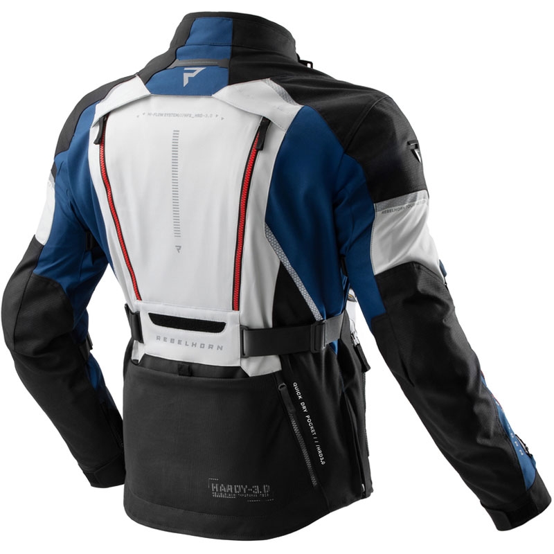 Motorjas Rebelhorn Hardy 3.0 blauwgrijsrood - II. kwaliteit