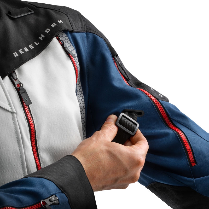 Motorjas Rebelhorn Hardy 3.0 blauwgrijsrood - II. kwaliteit