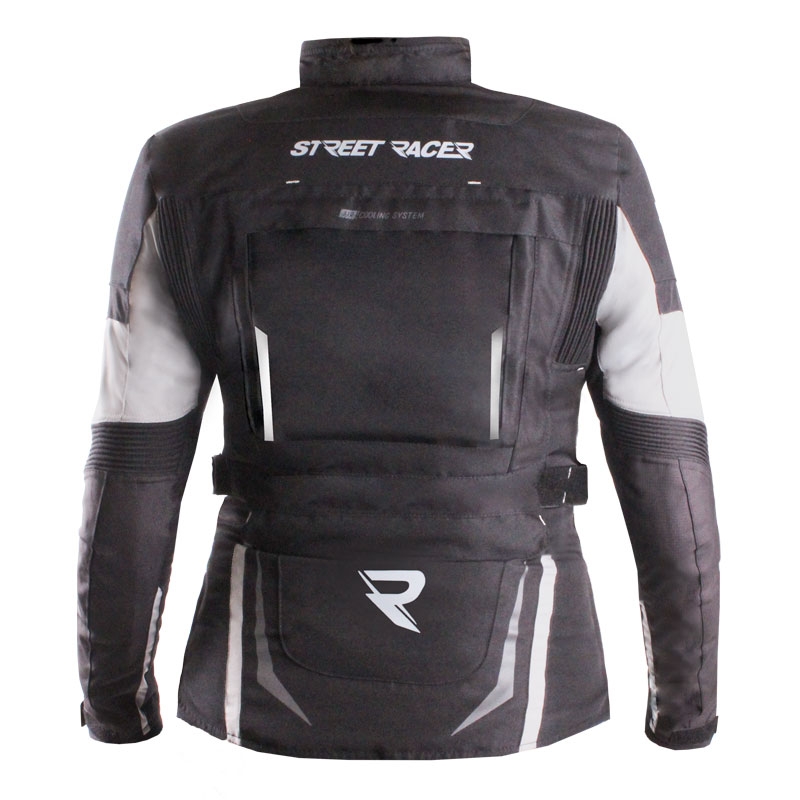 Dames motorjack Street Racer Hilax zwart-grijs - II. kwaliteit