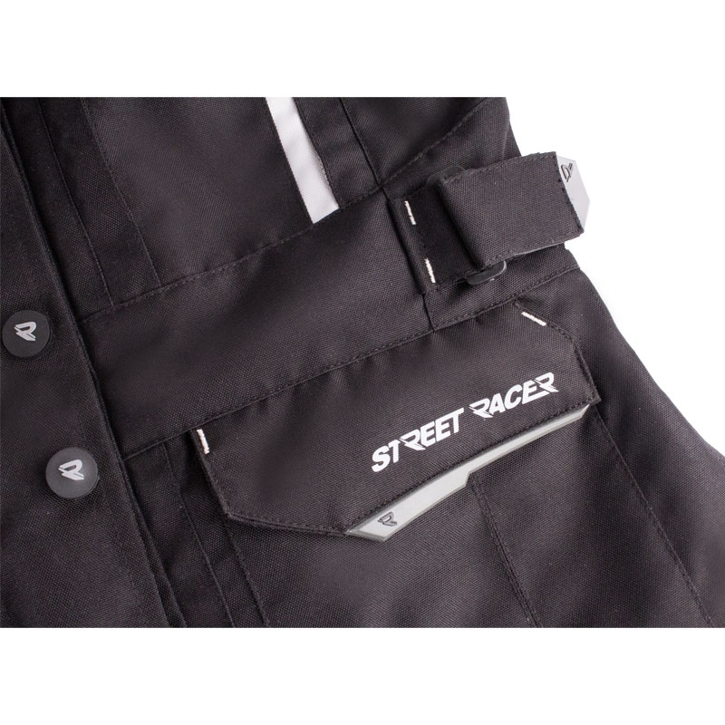 Dames motorjack Street Racer Hilax zwart-grijs - II. kwaliteit