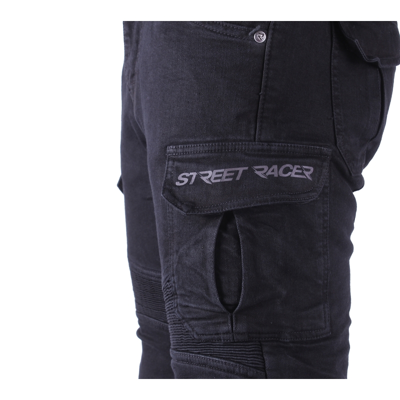 Street Racer Cargo CE motorjeans zwart 2 - 2e kwaliteit - II. kwaliteit