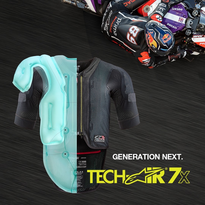 Alpinestars TECH-AIR®7X System airbagvest zwart-rood - II. klasse - II. kwaliteit