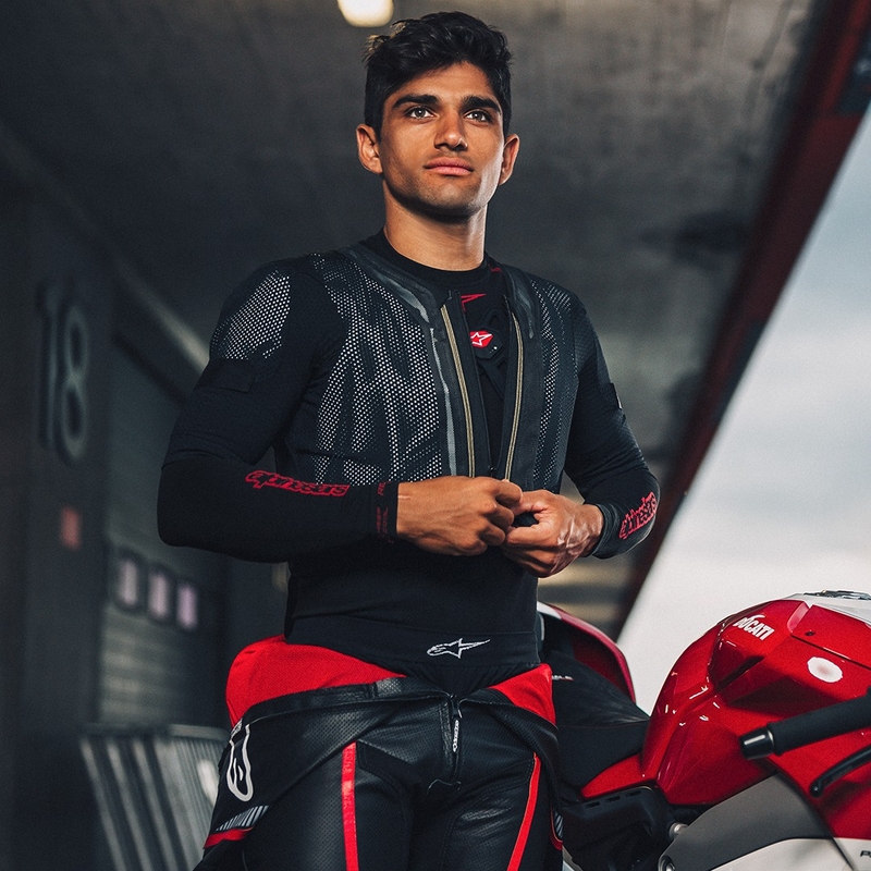 Alpinestars TECH-AIR®7X System airbagvest zwart-rood - II. klasse - II. kwaliteit