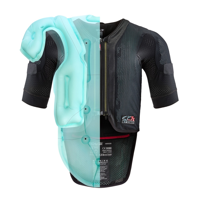 Alpinestars TECH-AIR®7X System airbagvest zwart-rood - II. klasse - II. kwaliteit