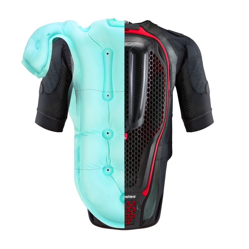 Alpinestars TECH-AIR®7X System airbagvest zwart-rood - II. klasse - II. kwaliteit