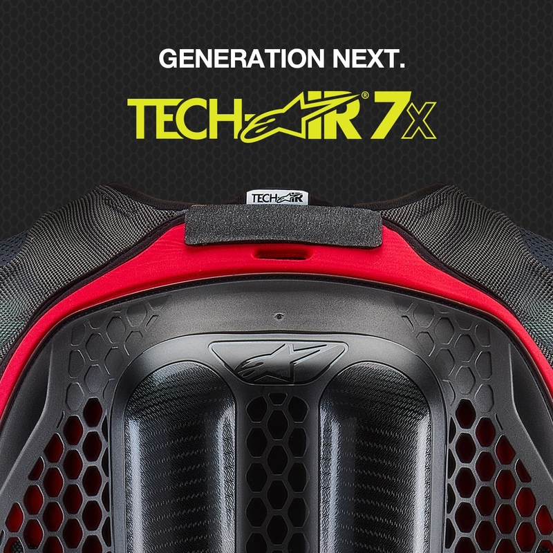 Alpinestars TECH-AIR®7X System airbagvest zwart-rood - II. klasse - II. kwaliteit