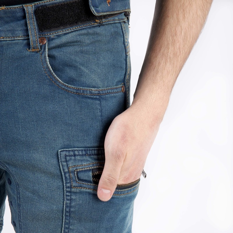 Rebelhorn Urban III motorjeans, blauw - 2e kwaliteit - II. kwaliteit