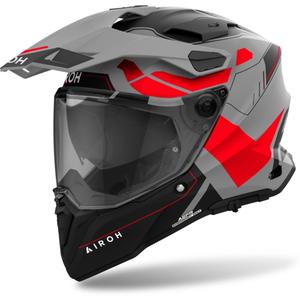 Endurohelm Airoh Commander 2 Reveal mat rood fluo
