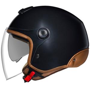 NEXX Y.10 Sunny Open Face Motorhelm Zwart - Klasse II - II. kwaliteit