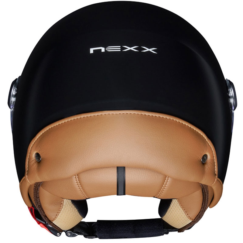 NEXX Y.10 Sunny Open Face Motorhelm Zwart - Klasse II - II. kwaliteit
