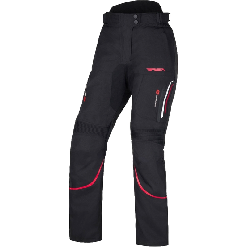 Dames RSA Wasp Zwart, Wit en Rood Motorbroek