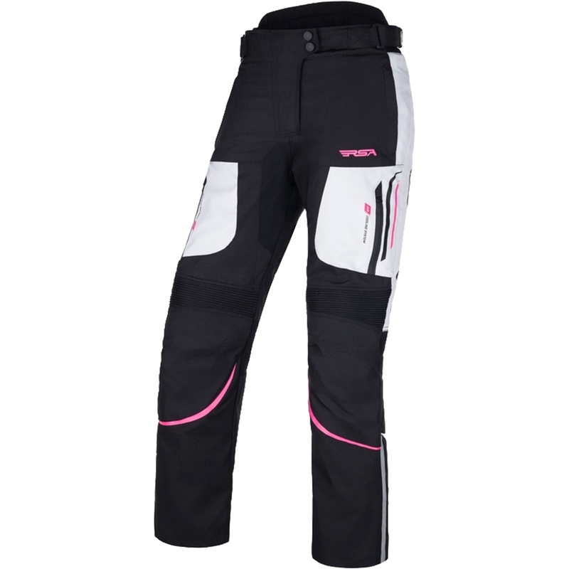 Dames RSA Wasp Zwart, Roze en Wit Motorbroek