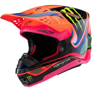 Alpinestars Supertech S-M10 HAIDEN DEEGAN edition crosshelm fluo oranje-paars-roze-groen