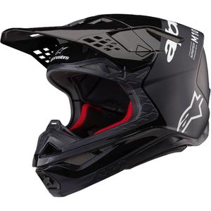 Alpinestars Supertech S-M10 Flood Motorcrosshelm zwart-donkergrijs