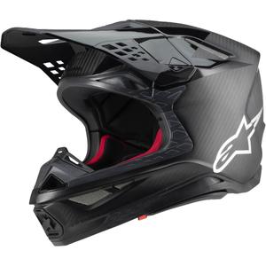 Alpinestars Supertech S-M10 Fame motorcrosshelm glanzend/mat carbon