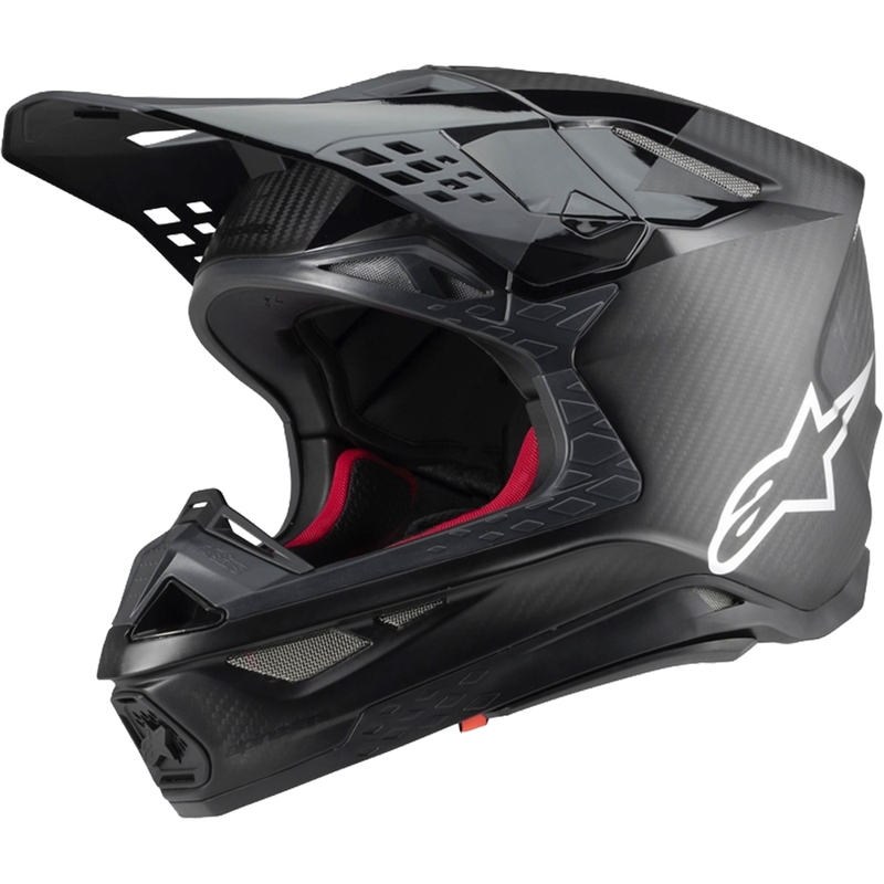 Alpinestars Supertech S-M10 Fame motorcrosshelm glanzend/mat carbon